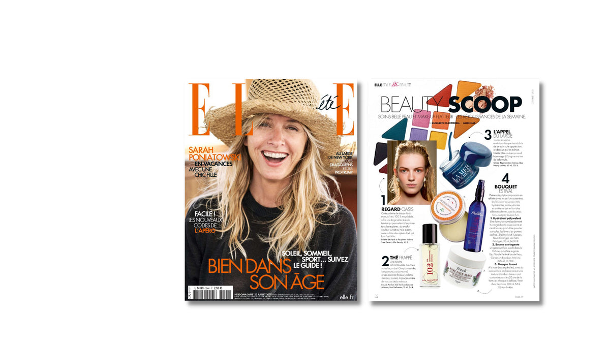 ELLE : Bouquet estival avec notre Baume à la Fleur d’Oranger