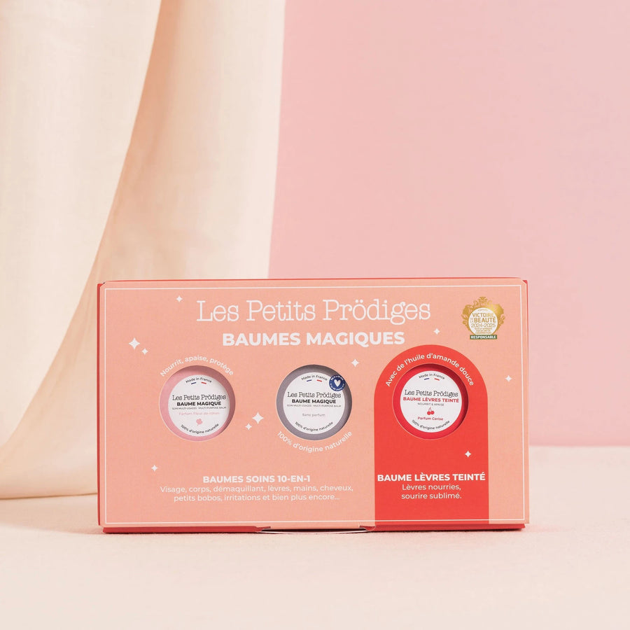 Coffret de Noël: baumes magiques et baume teinté soin naturels