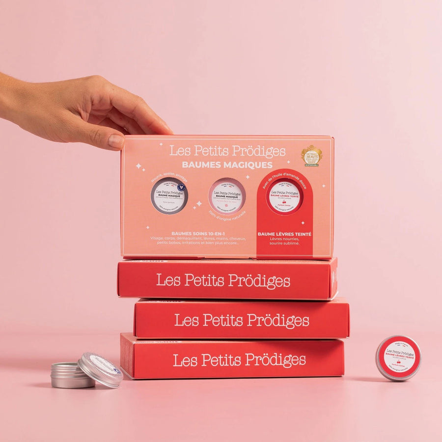 Coffret de Noël: baumes magiques et baume teinté soin naturels