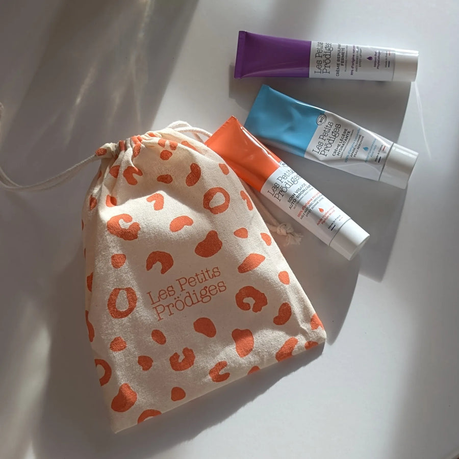 pochon léopard saumon emballage 