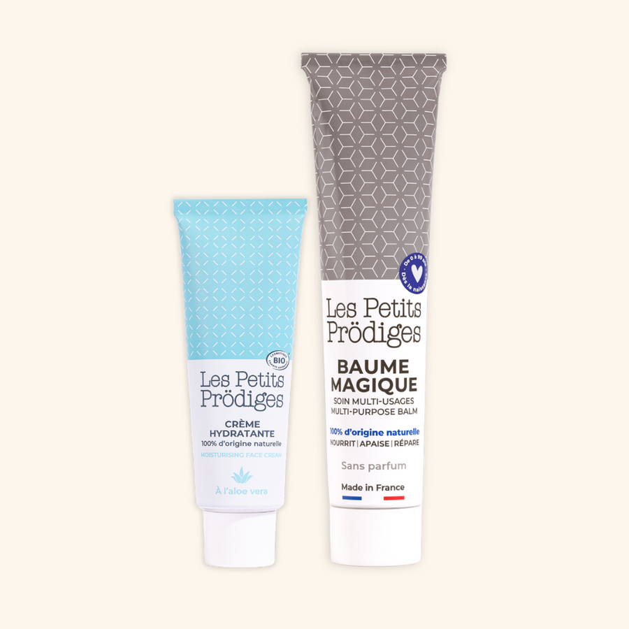 Baume magique 10-en-1 en tube et crème hydratante acide hyaluronique