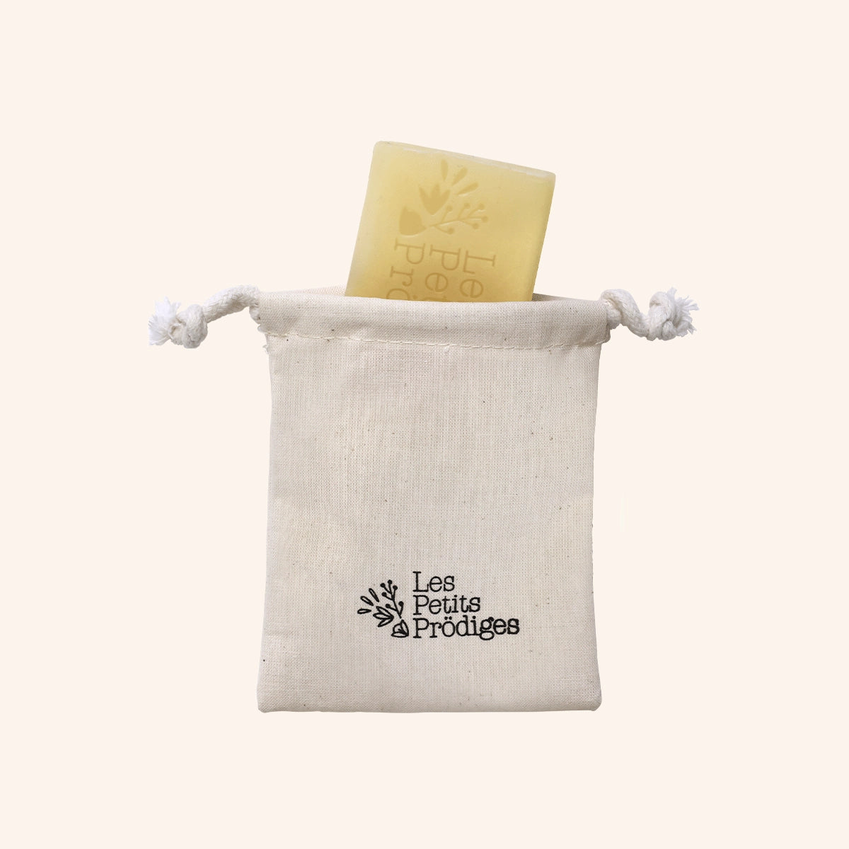Pochette de transport waterproof en coton pour savons et shampoings solides