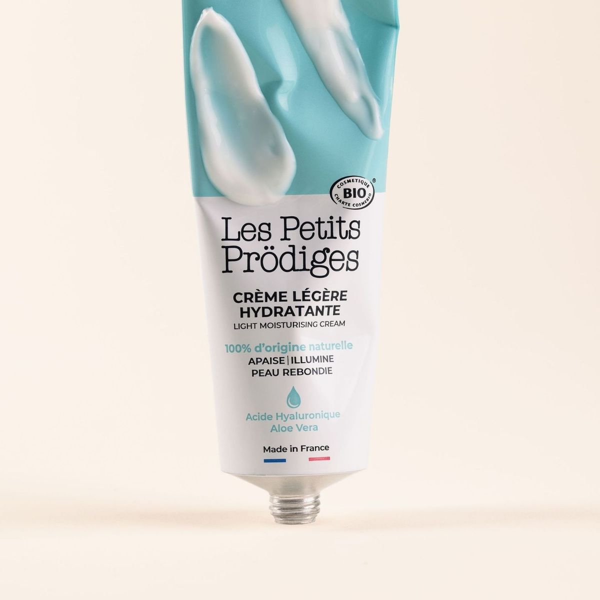 Tube de Crème Légère Hydratante bio Les Petits Prödiges avec une touche de crème