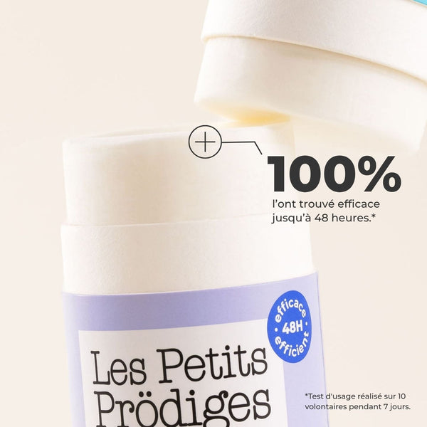 Déodorant Sans Parfum 48h Les Petits Prödiges, 100 % l'ont trouvé efficace jusqu'à 48 heures