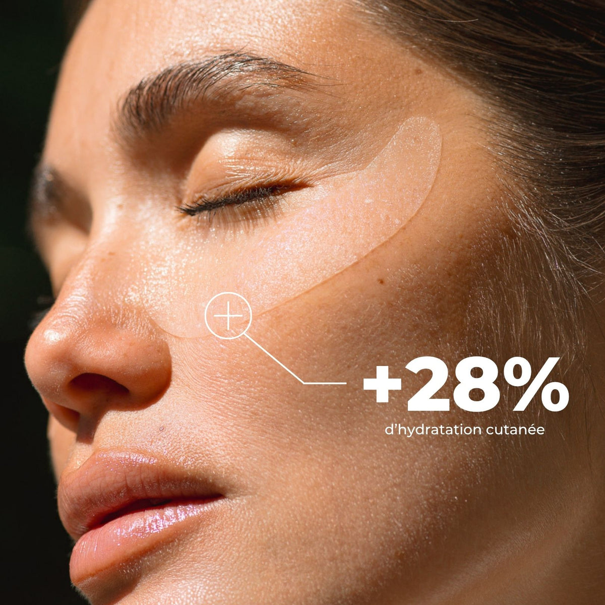 Patchs Yeux Défatigants au Collagène – +28 % d’hydratation cutanée
